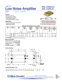Datasheet ZRL-2400LN+ manufacturer Mini-Circuits